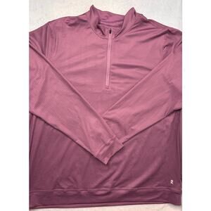 Right Of Way Men’s XXL LS 1/2 Zip Purple Pullover NWOTs